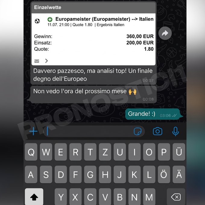 Prova di un cliente