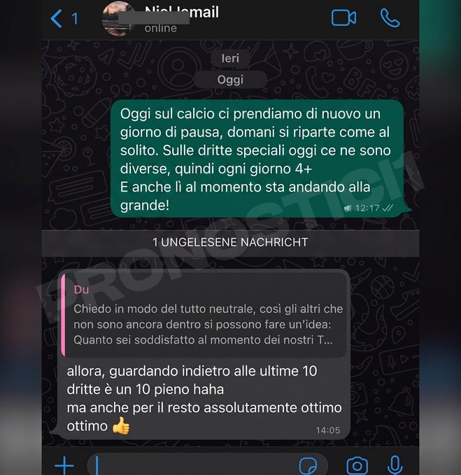 Prova di un cliente