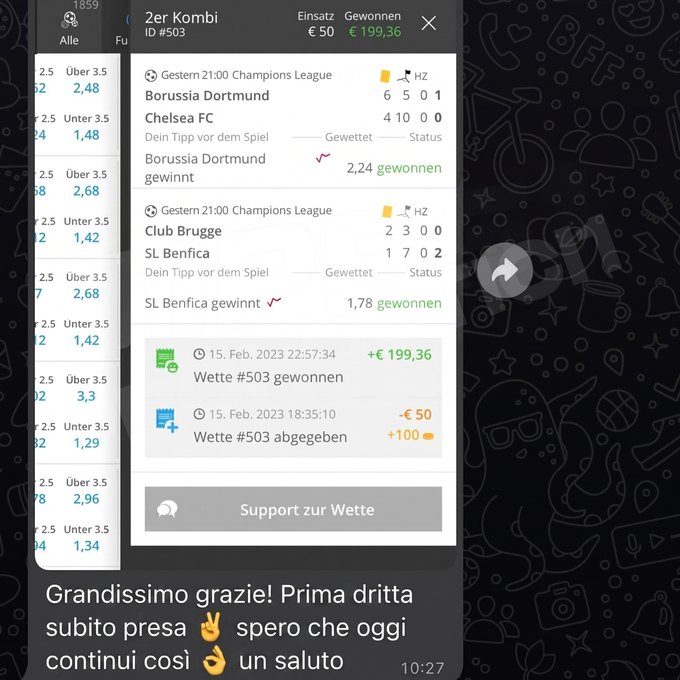 Prova di un cliente