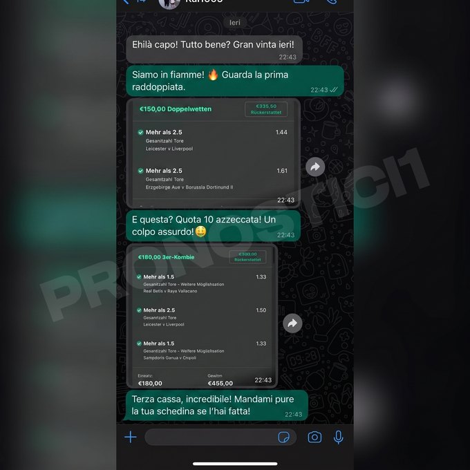 Prova di un cliente